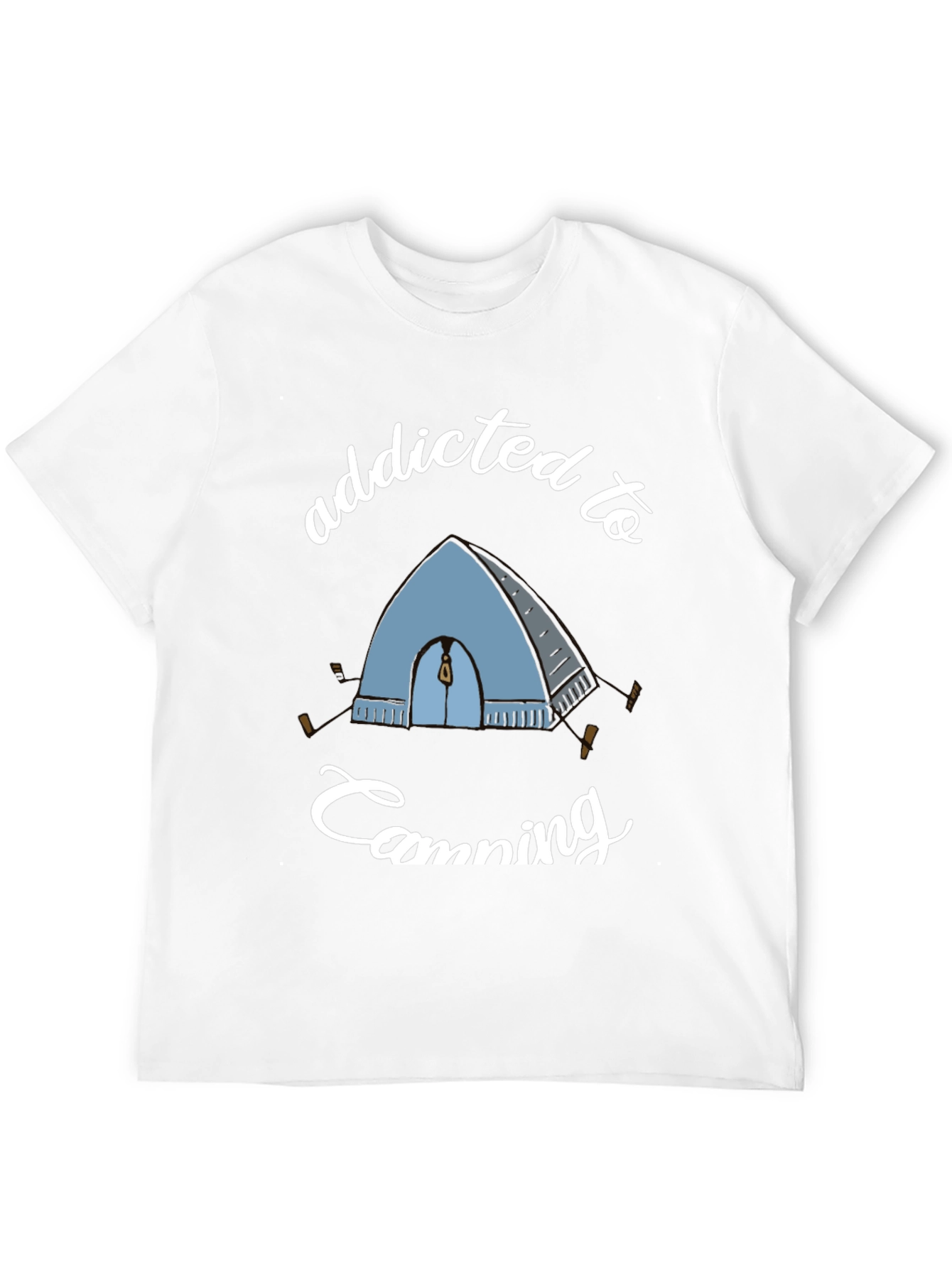 Addicted to Camping Graphic Tee - Black