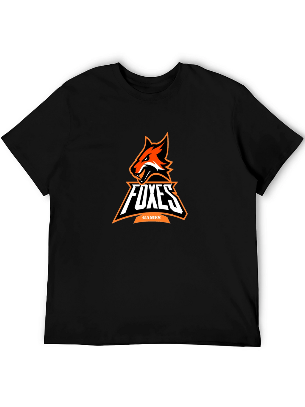 Foxes Games Black Graphic Tee