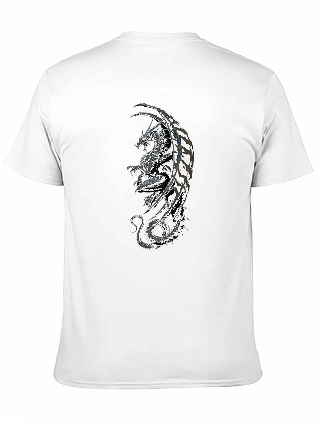 Dragon Graphic Black T-Shirt - Fantasy Style
