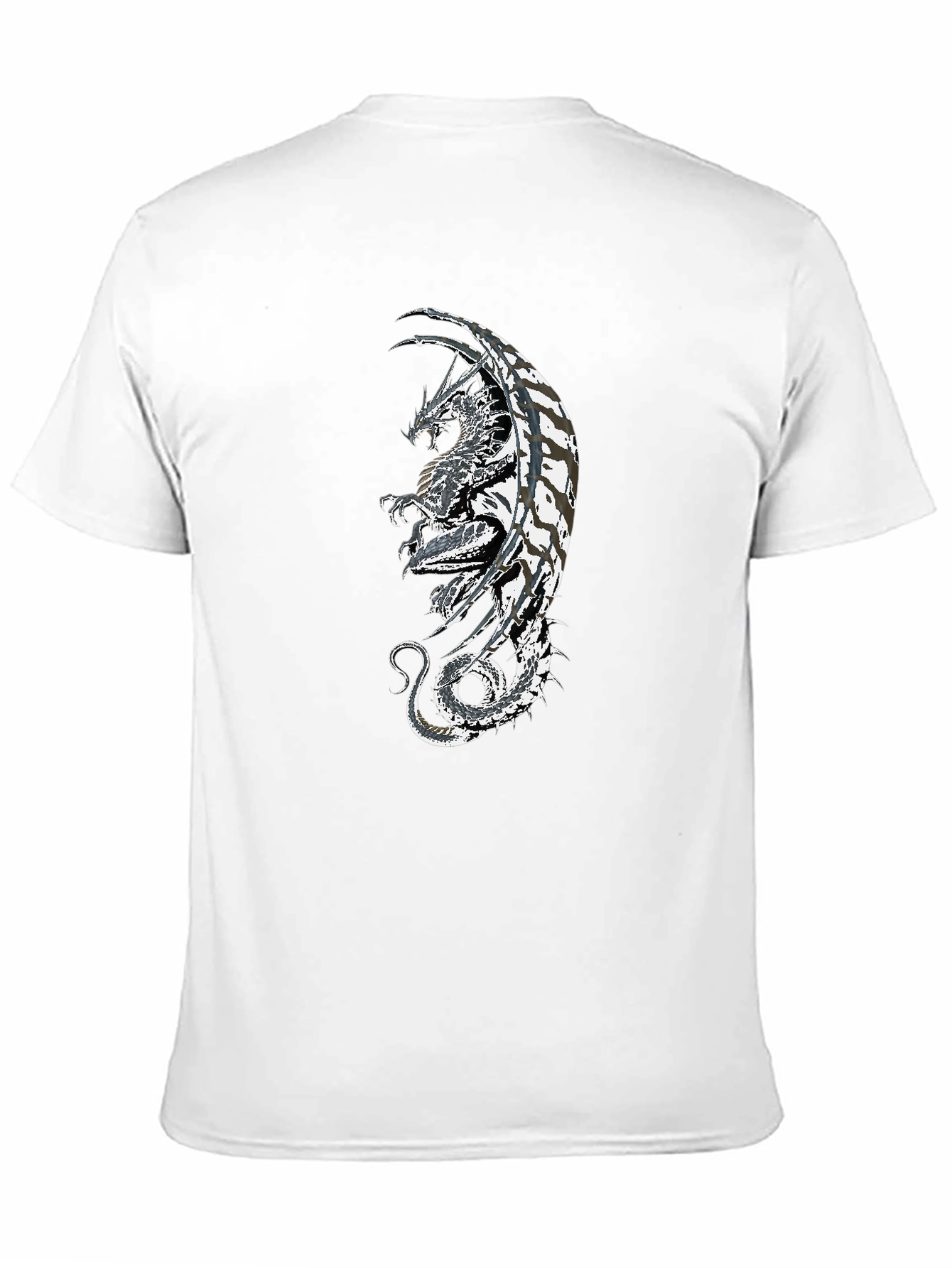 Dragon Graphic Black T-Shirt - Fantasy Style