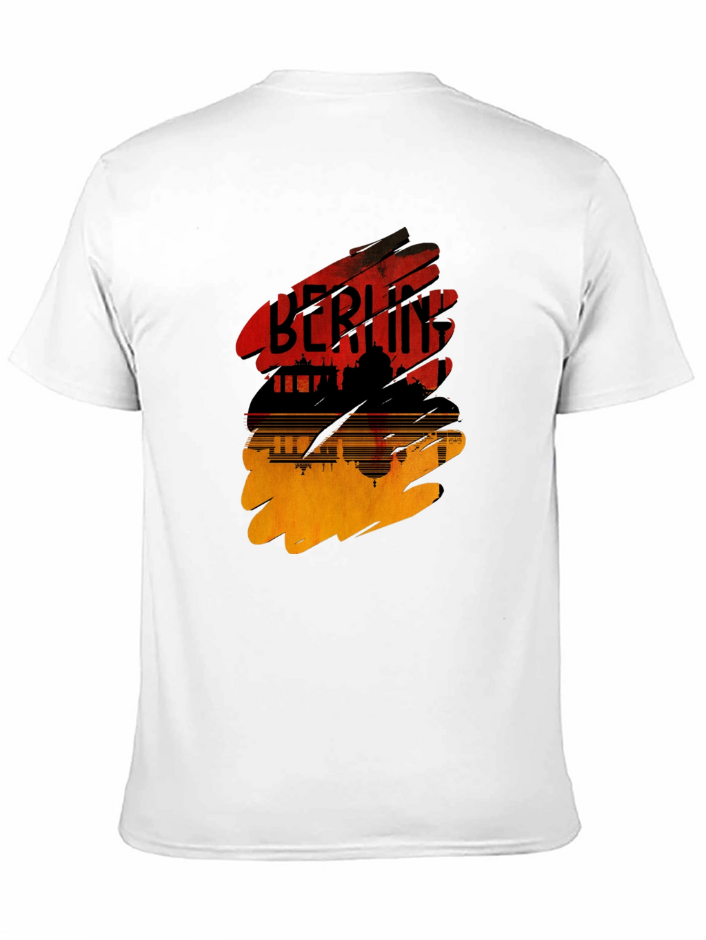 Berlin Skyline Graphic Tee - Stylish Mens Black T-Shirt