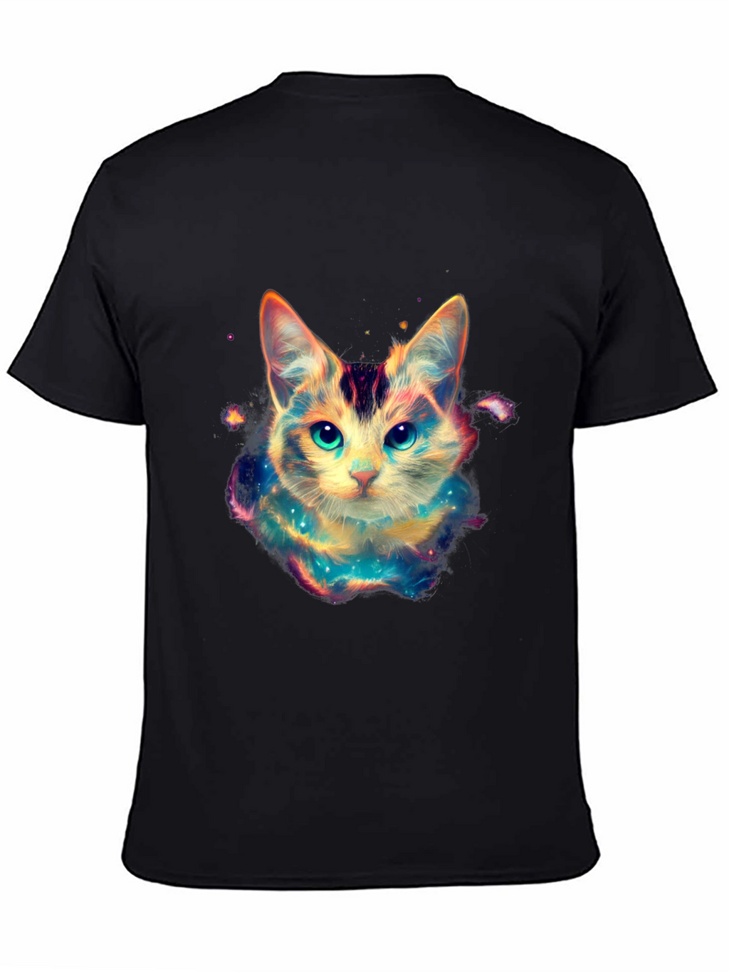 Cosmic Cat Black T-Shirt