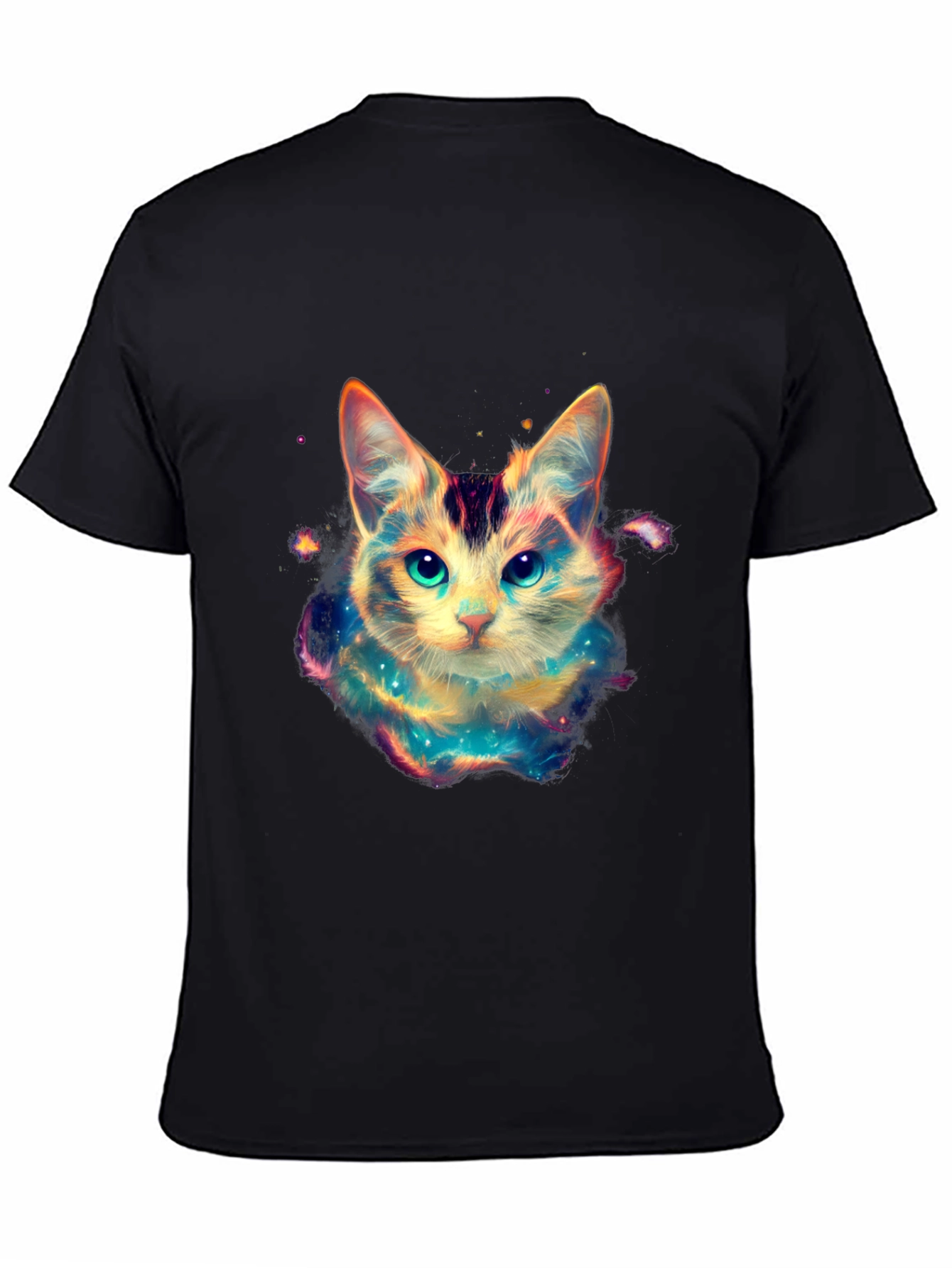 Cosmic Cat Black T-Shirt