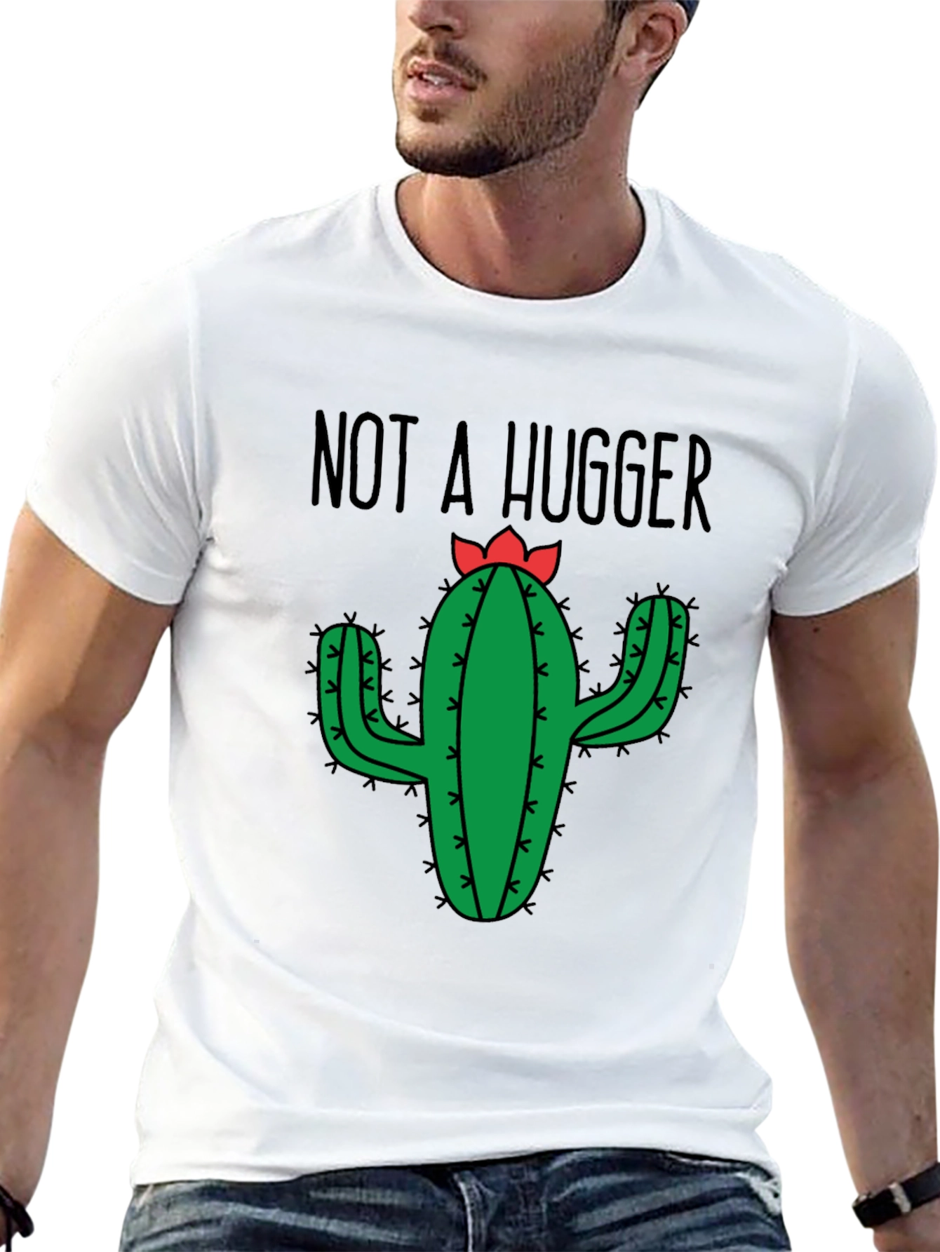 Not a Hugger Cactus T-Shirt