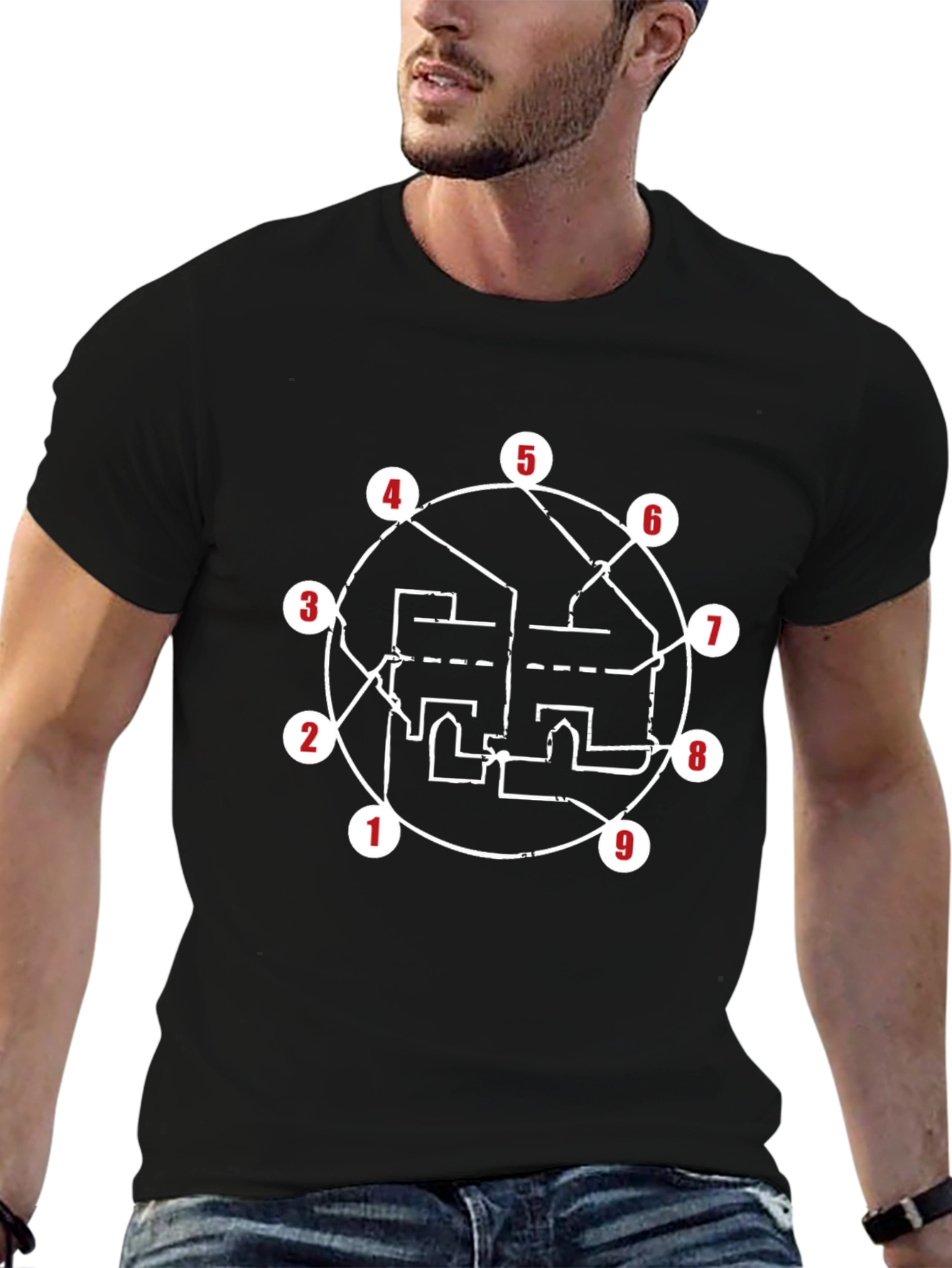 Graphic Tee - Abstract Circle Design