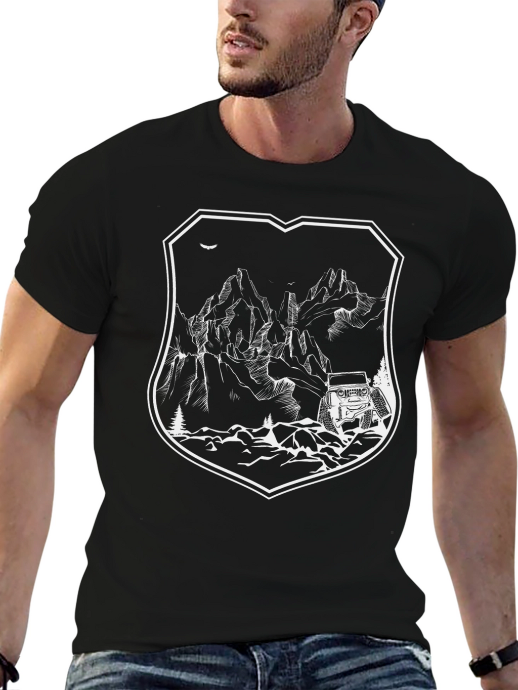 Off-Road Adventure Black T-Shirt