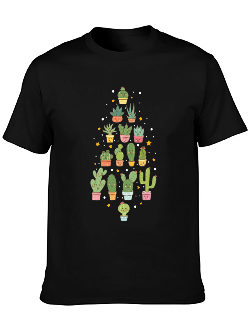 Cactus Lover Black T-Shirt
