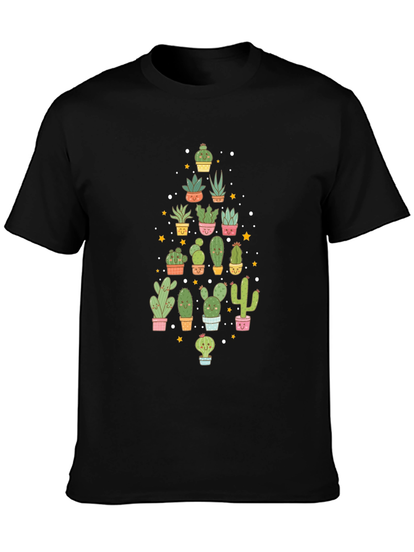 Cactus Lover Black T-Shirt