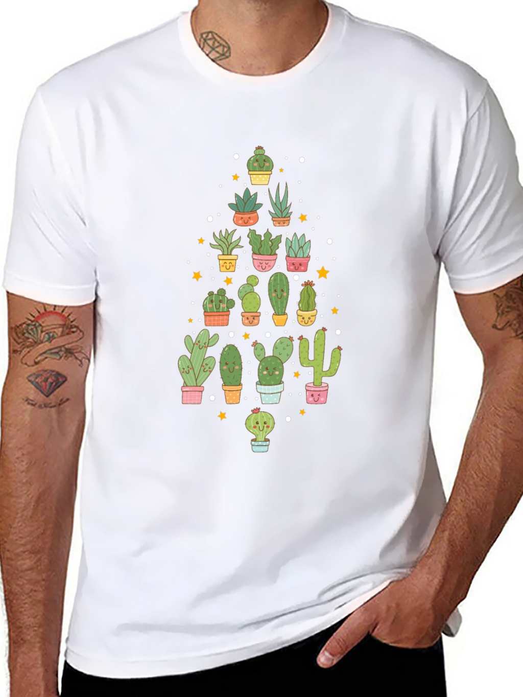 Cactus Lover Black T-Shirt