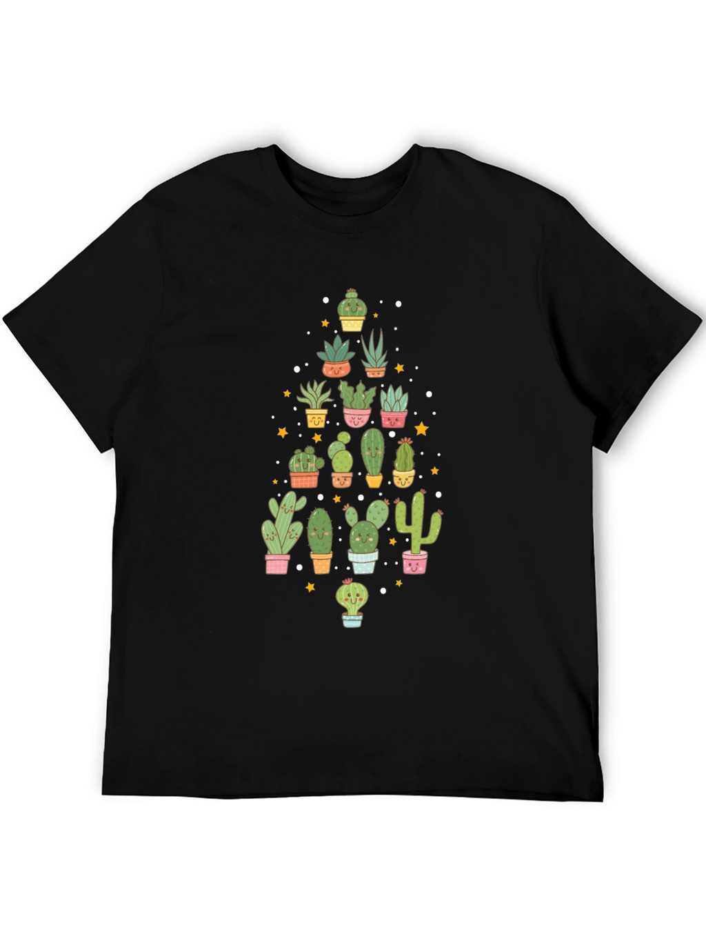 Cactus Lover Black T-Shirt