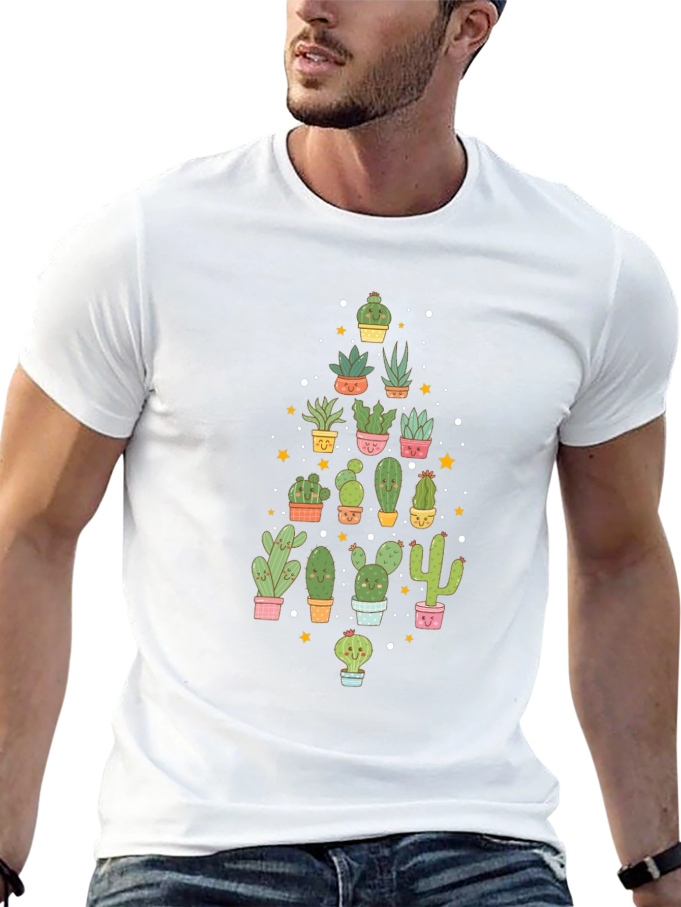 Cactus Lover Black T-Shirt