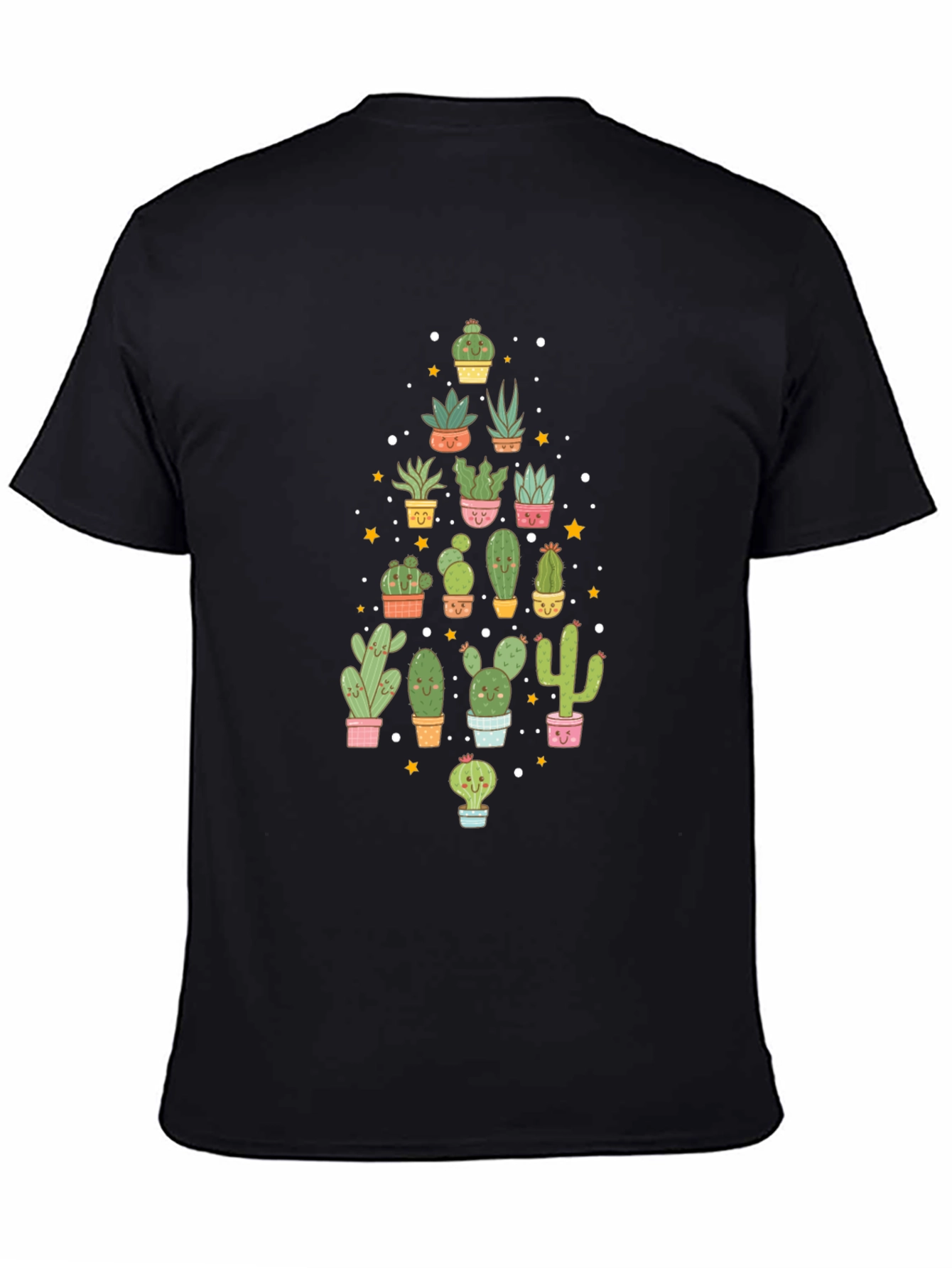 Cactus Lover Black T-Shirt
