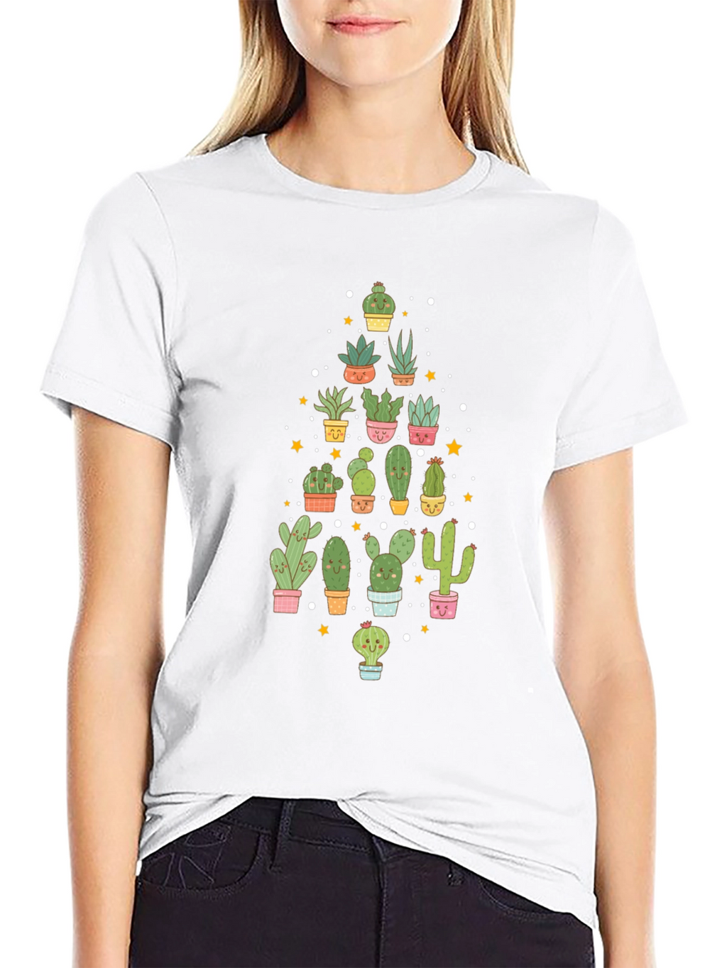 Cactus Lover Black T-Shirt
