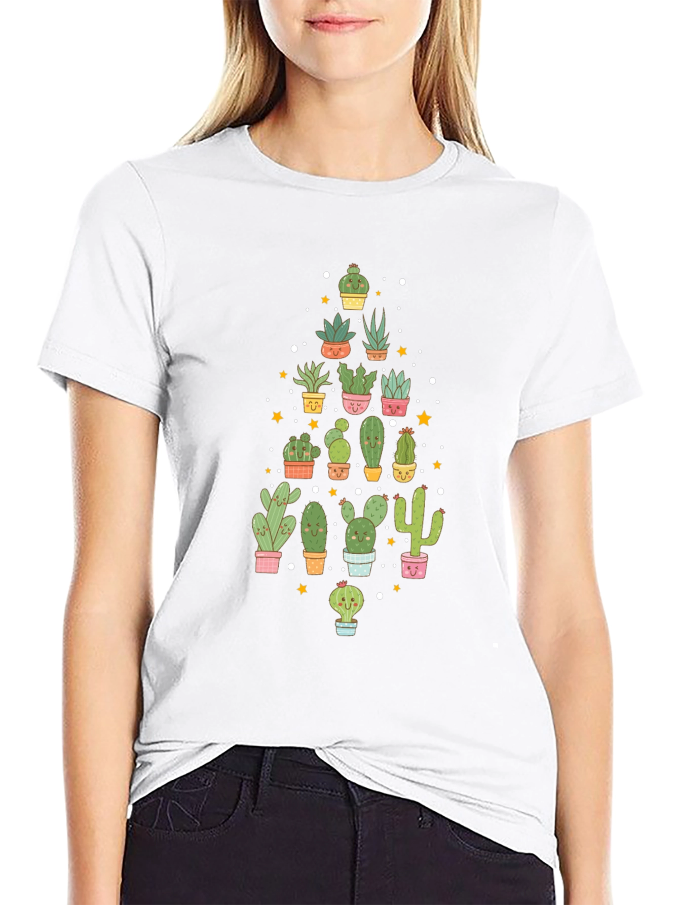 Cactus Lover Black T-Shirt