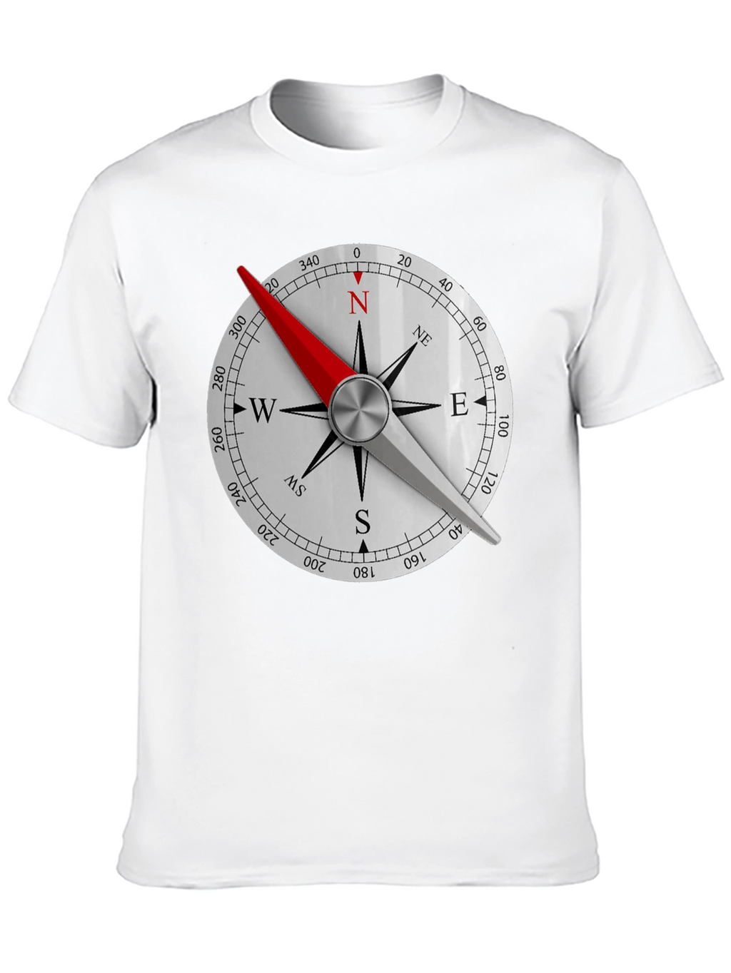 Compass Rose Graphic Black T-Shirt