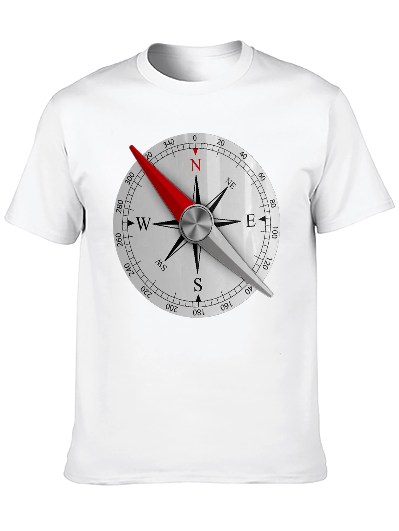 Compass Rose Graphic Black T-Shirt