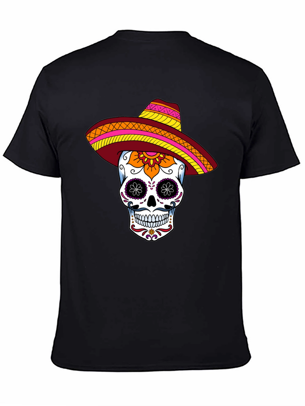 Sugar Skull Sombrero Graphic Tee