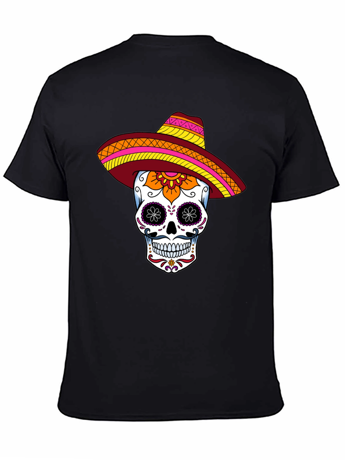 Sugar Skull Sombrero Graphic Tee