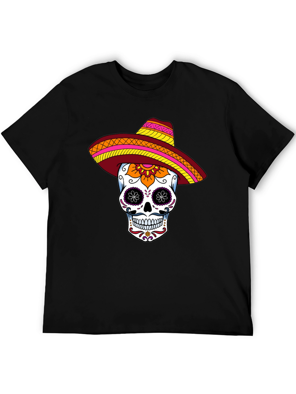 Sugar Skull Sombrero Graphic Tee