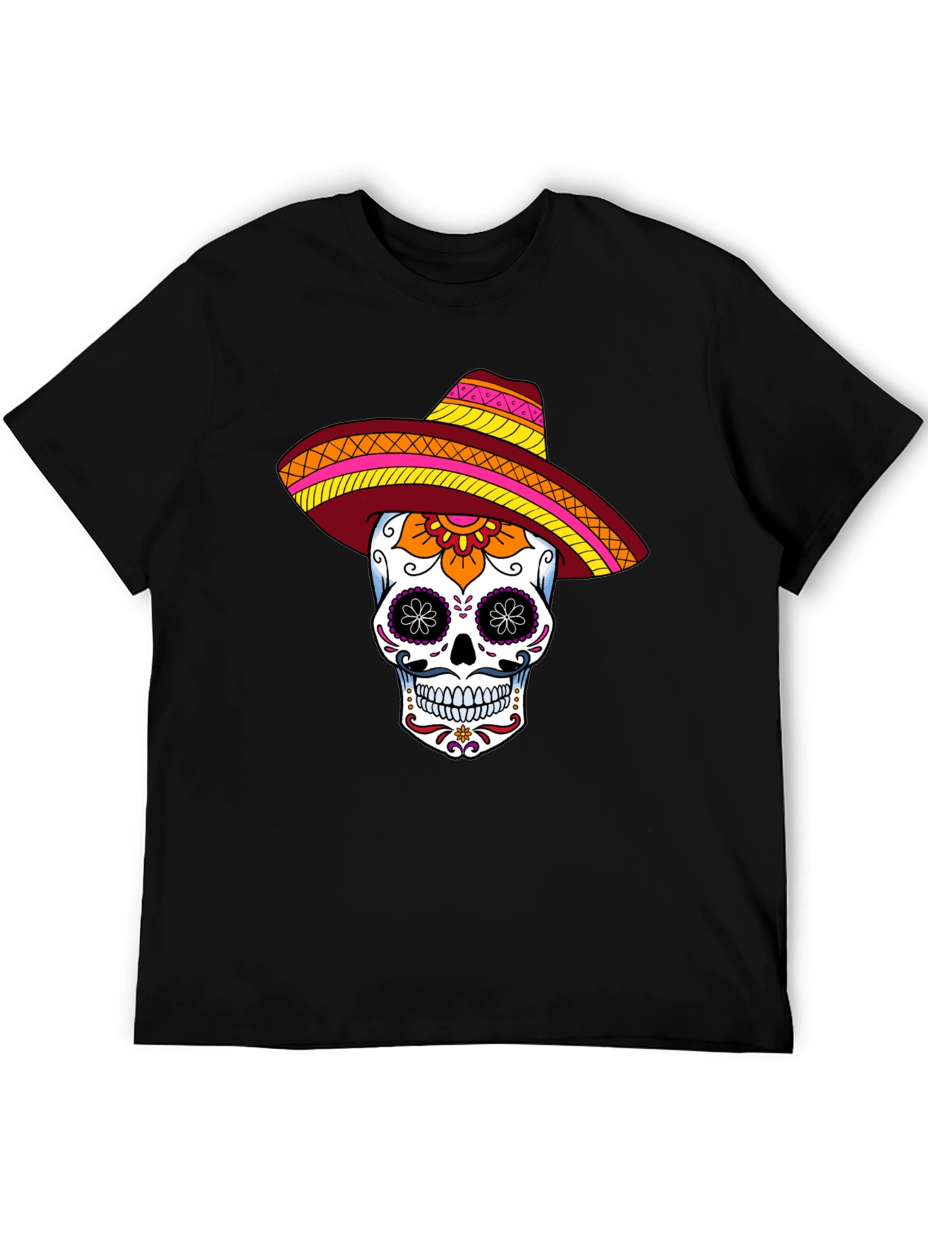 Sugar Skull Sombrero Graphic Tee