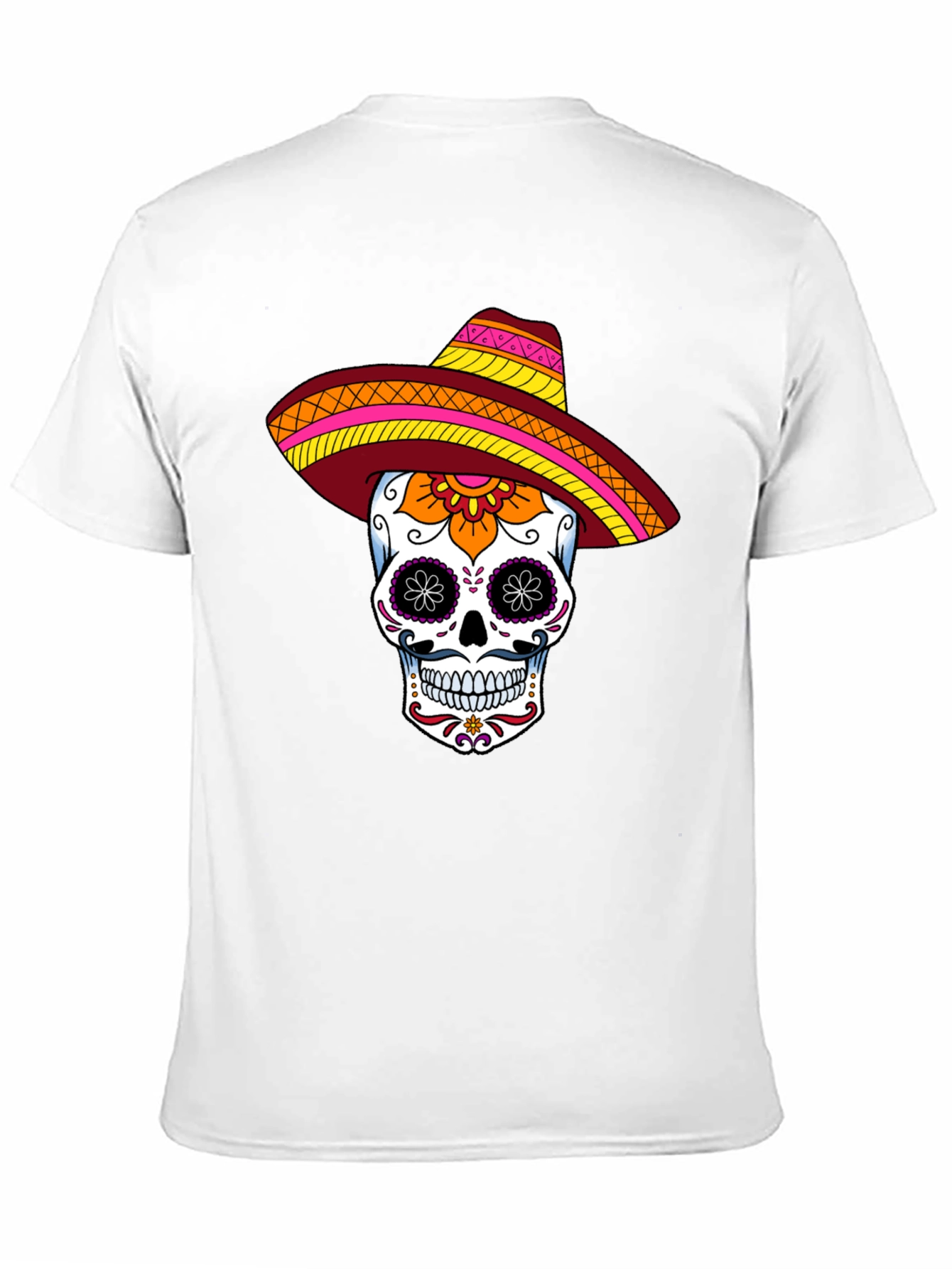 Sugar Skull Sombrero Graphic Tee