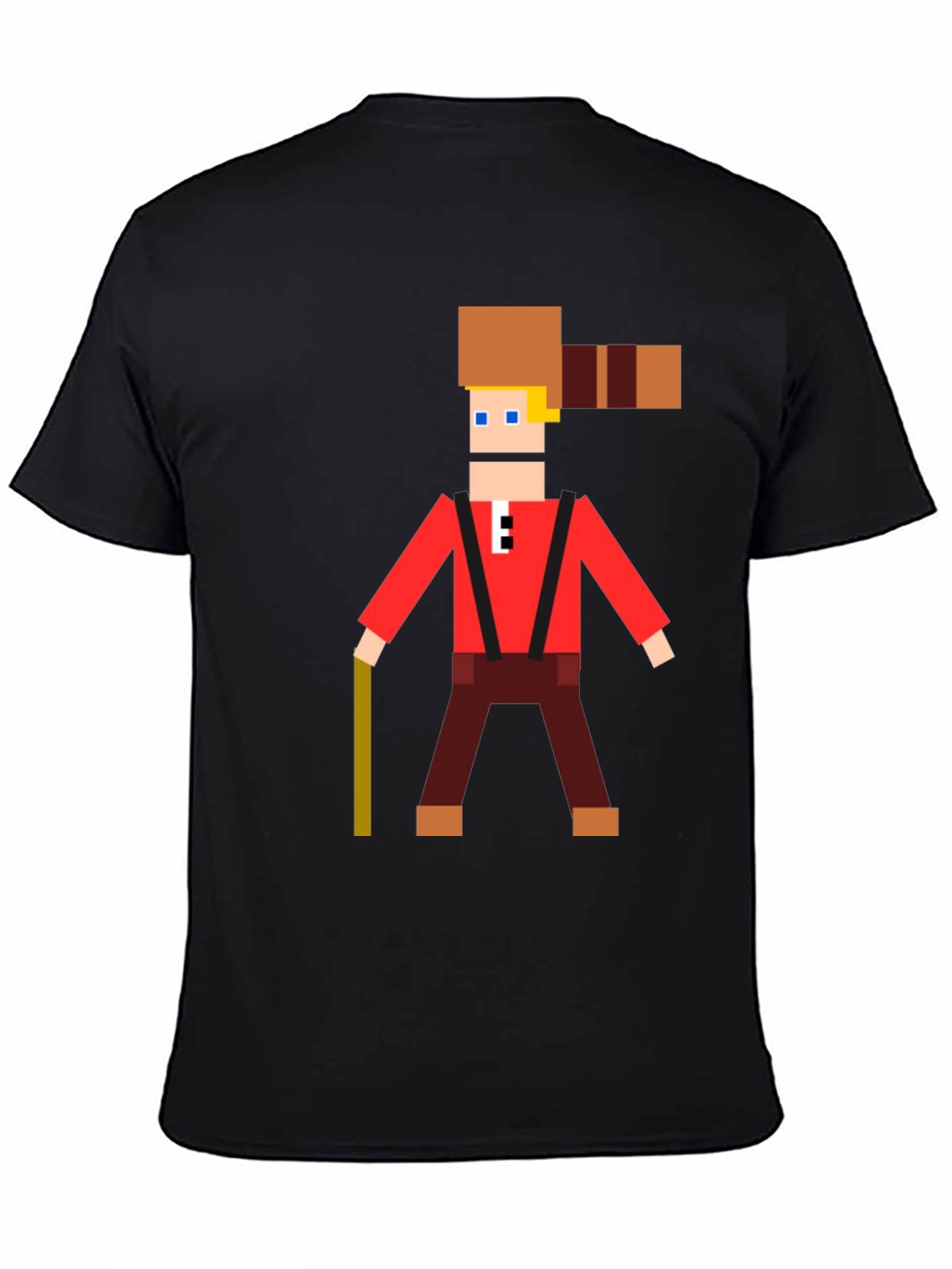 Pixel Lumberjack Graphic T-Shirt