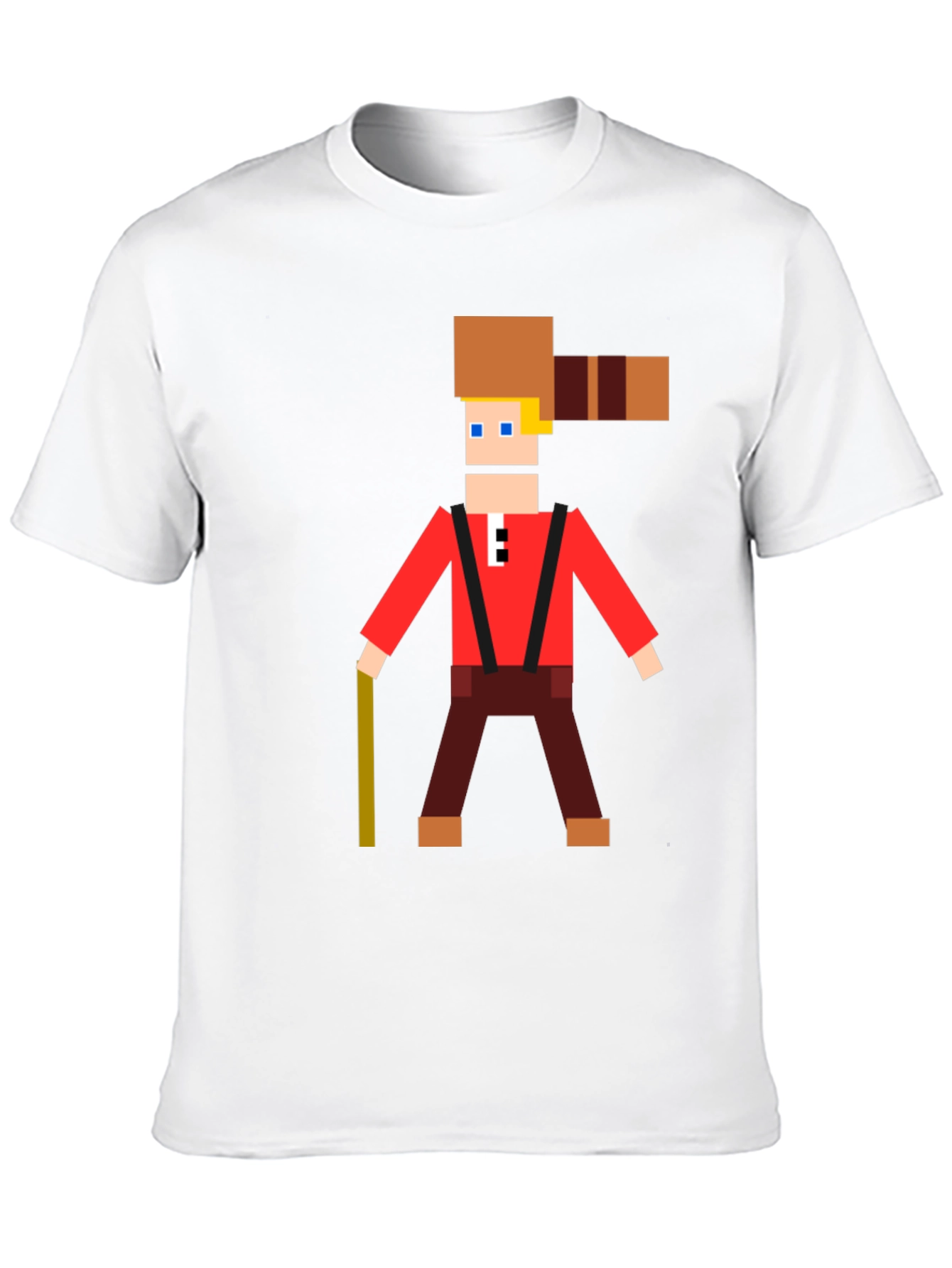 Pixel Lumberjack Graphic T-Shirt