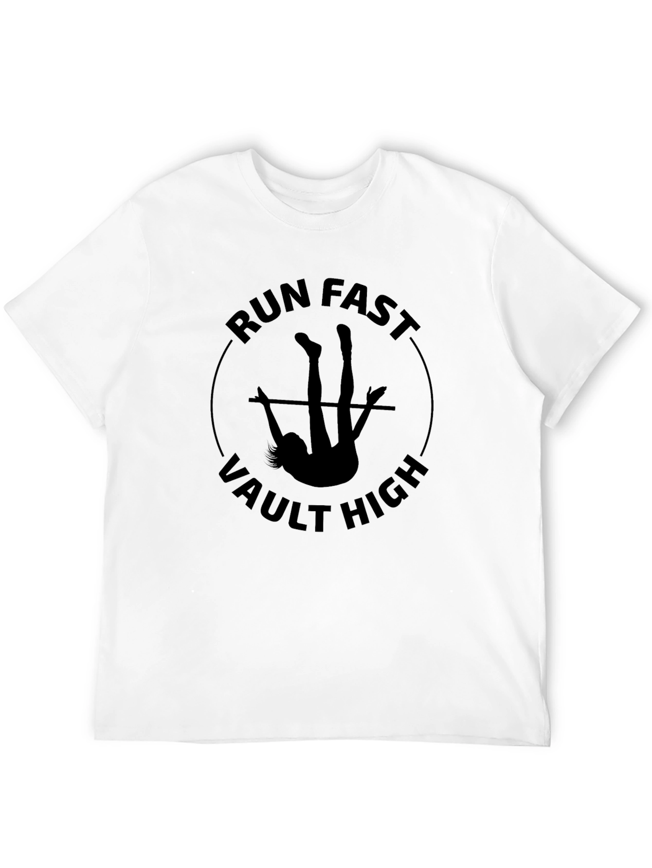 Run Fast Vault High Black T-Shirt