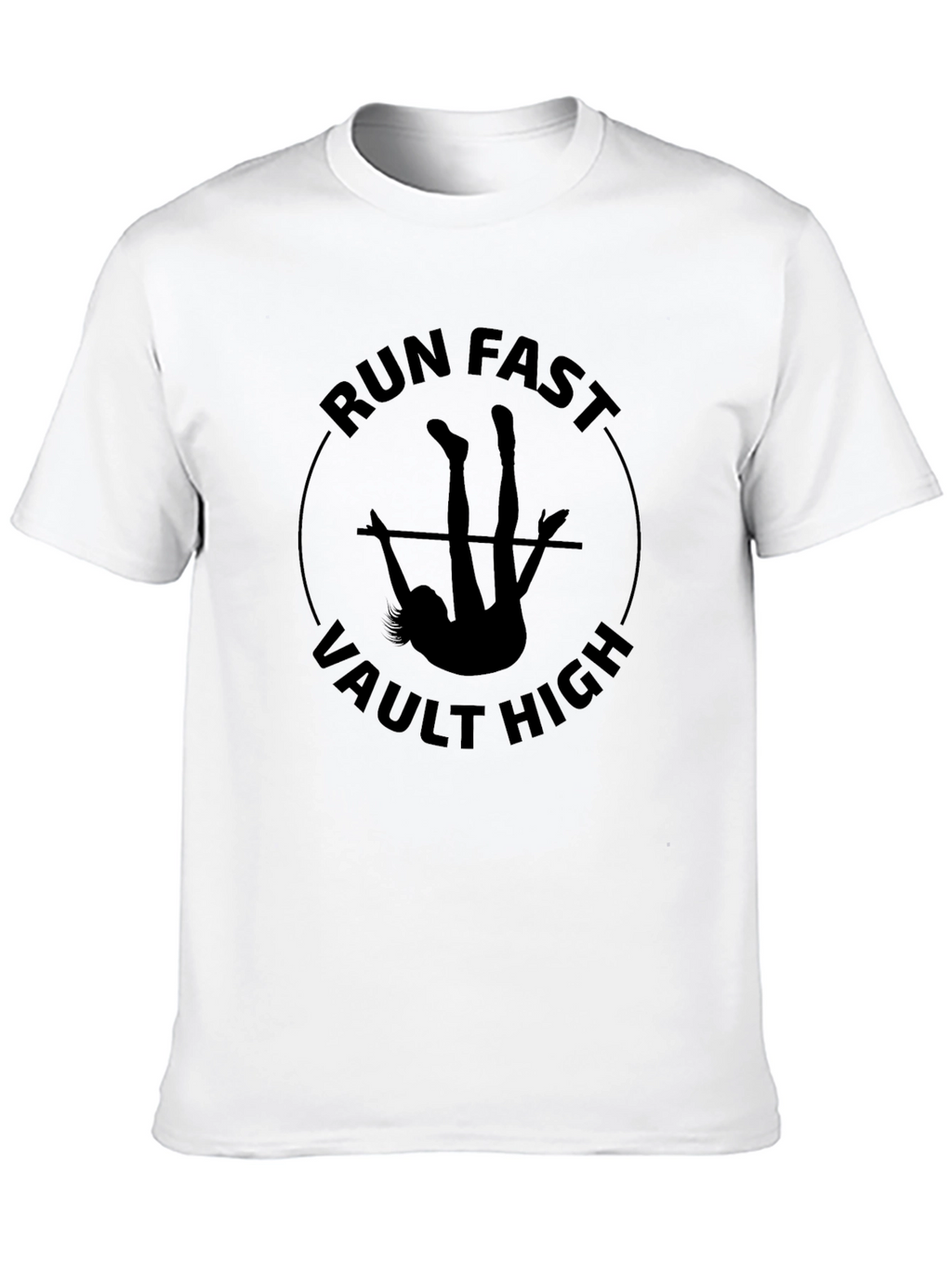 Run Fast Vault High Black T-Shirt
