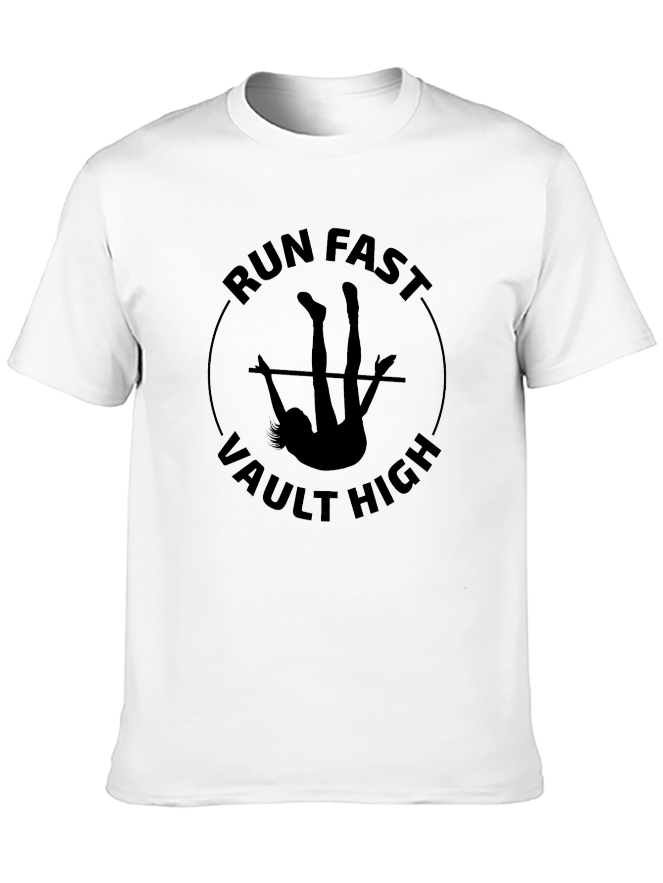 Run Fast Vault High Black T-Shirt