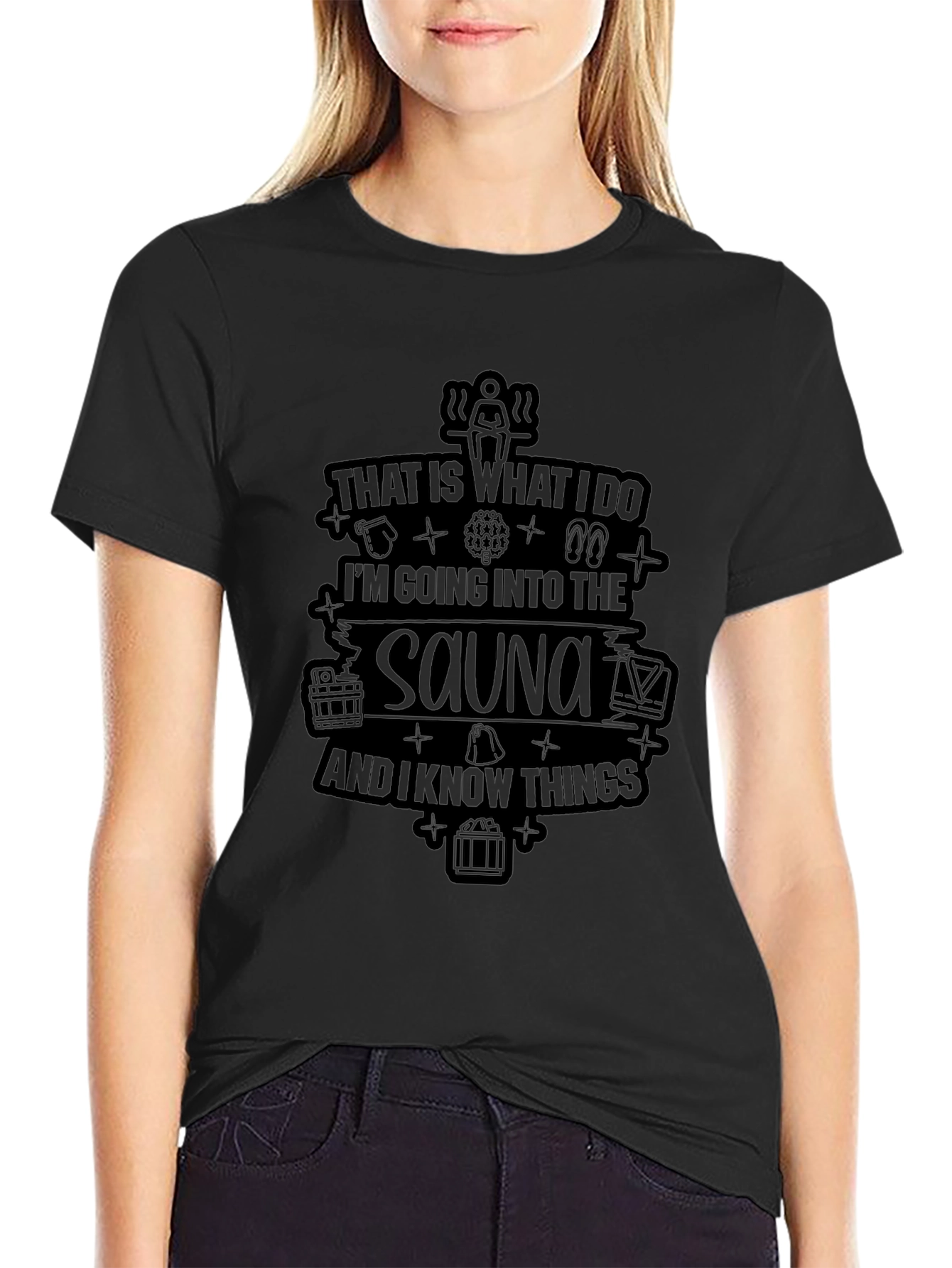 Sauna Lover Black T-Shirt