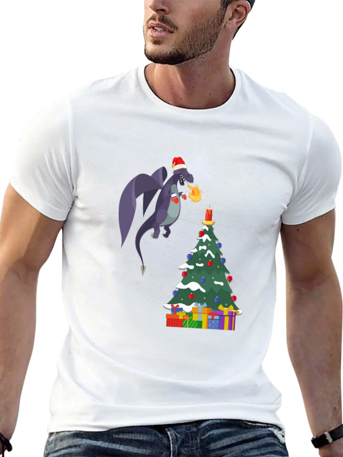 Festive Dragon Christmas T-Shirt