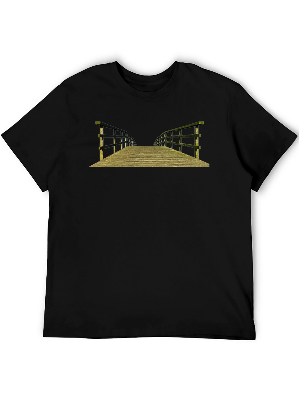 Bridge Graphic T-Shirt - Black Cotton Tee