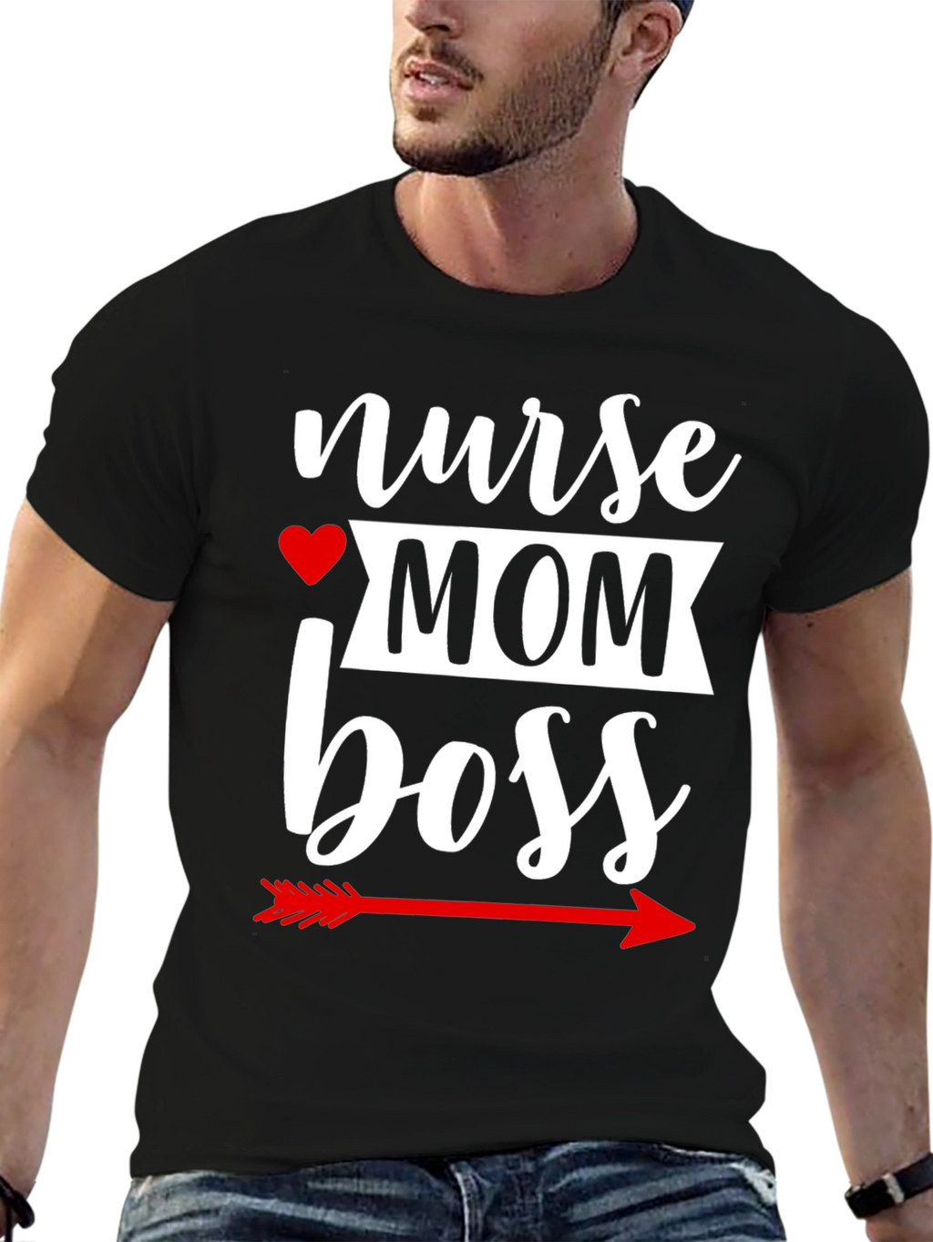 Nurse Mom Boss Graphic T-Shirt