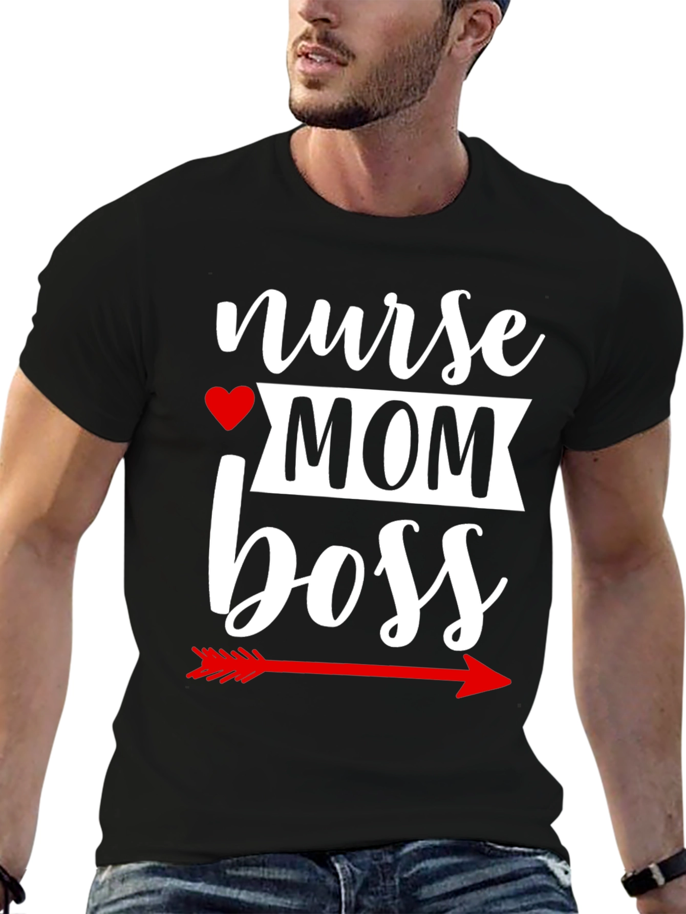 Nurse Mom Boss Graphic T-Shirt