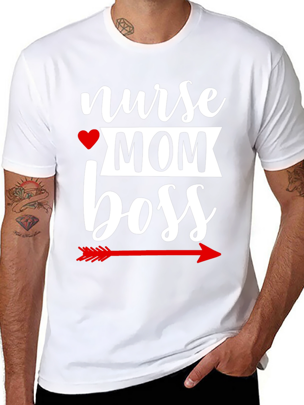 Nurse Mom Boss Graphic T-Shirt