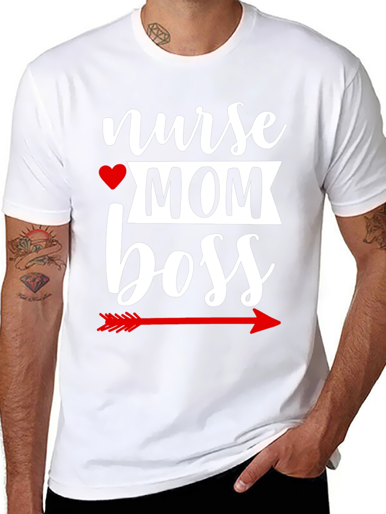 Nurse Mom Boss Graphic T-Shirt