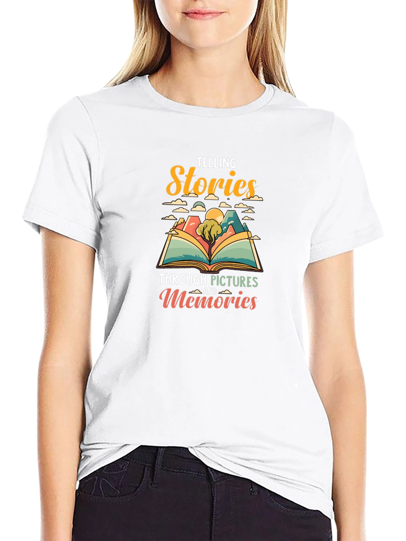 Telling Stories Graphic Tee - Black Unisex T-Shirt
