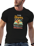 Telling Stories Graphic Tee - Black Unisex T-Shirt