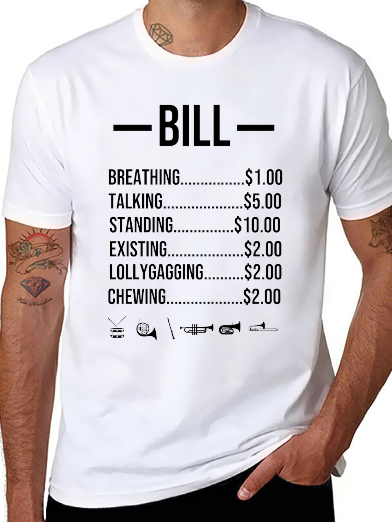 Humorous Bill Pricing T-Shirt