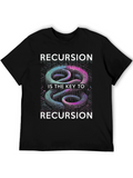 Recursion Key T-Shirt - Coding Humor