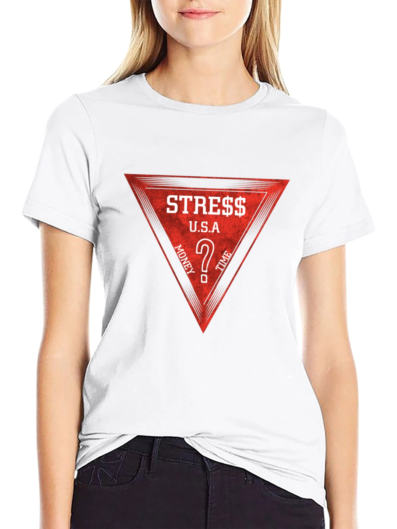 Stress Money Time Tee - Mens Black T-Shirt