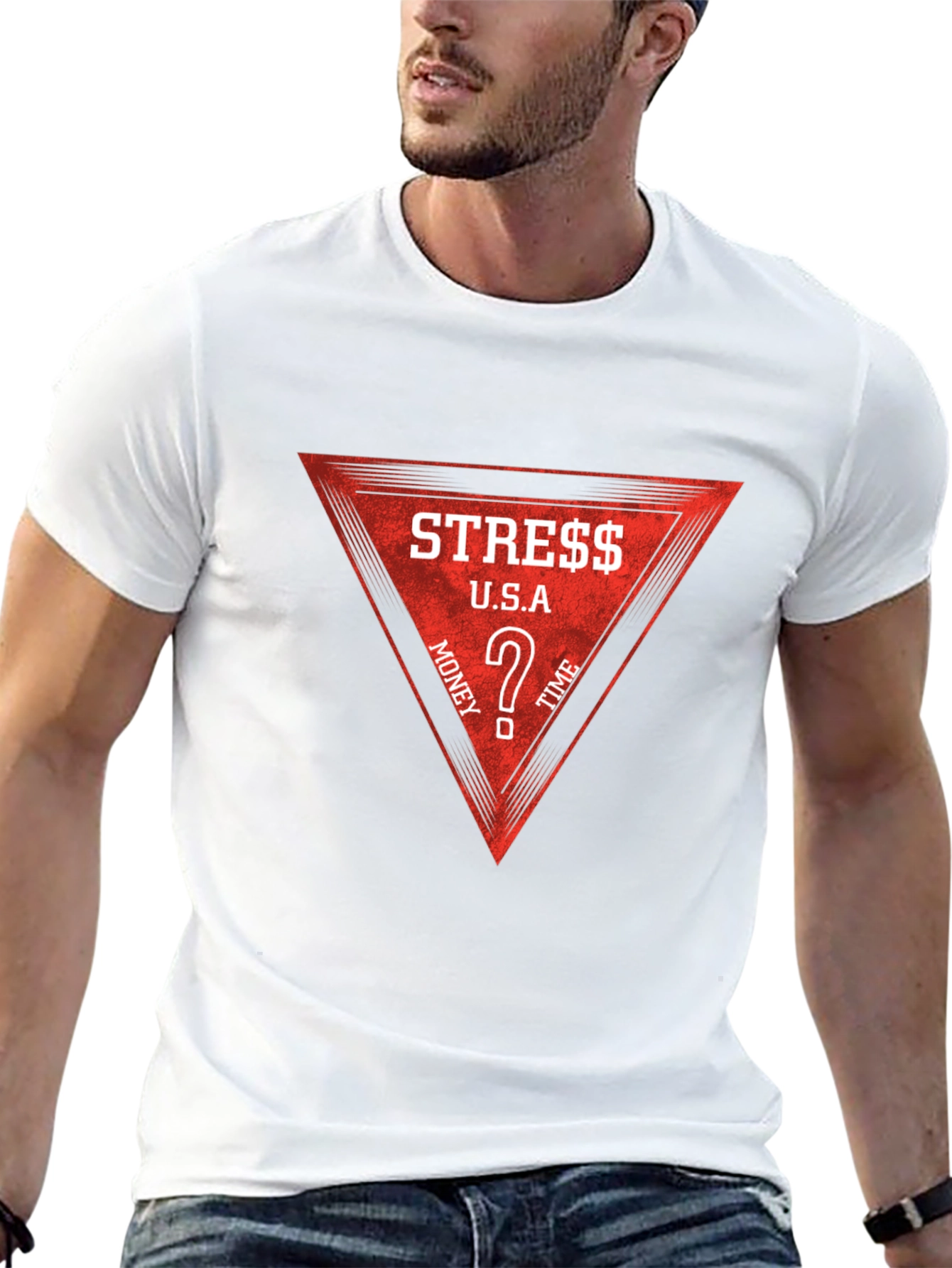 Stress Money Time Tee - Mens Black T-Shirt