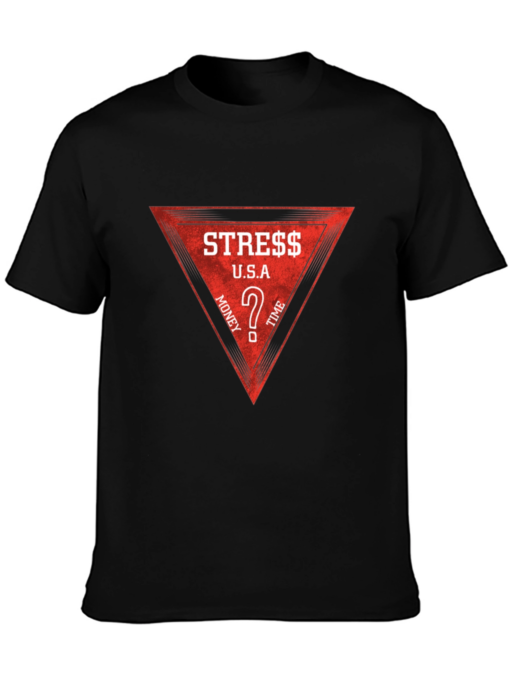 Stress Money Time Tee - Mens Black T-Shirt
