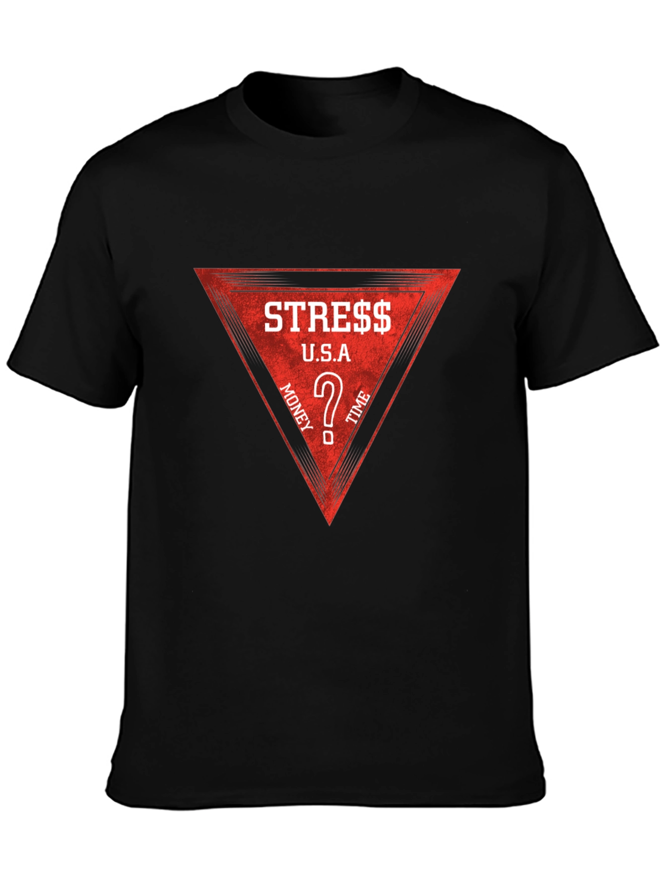Stress Money Time Tee - Mens Black T-Shirt