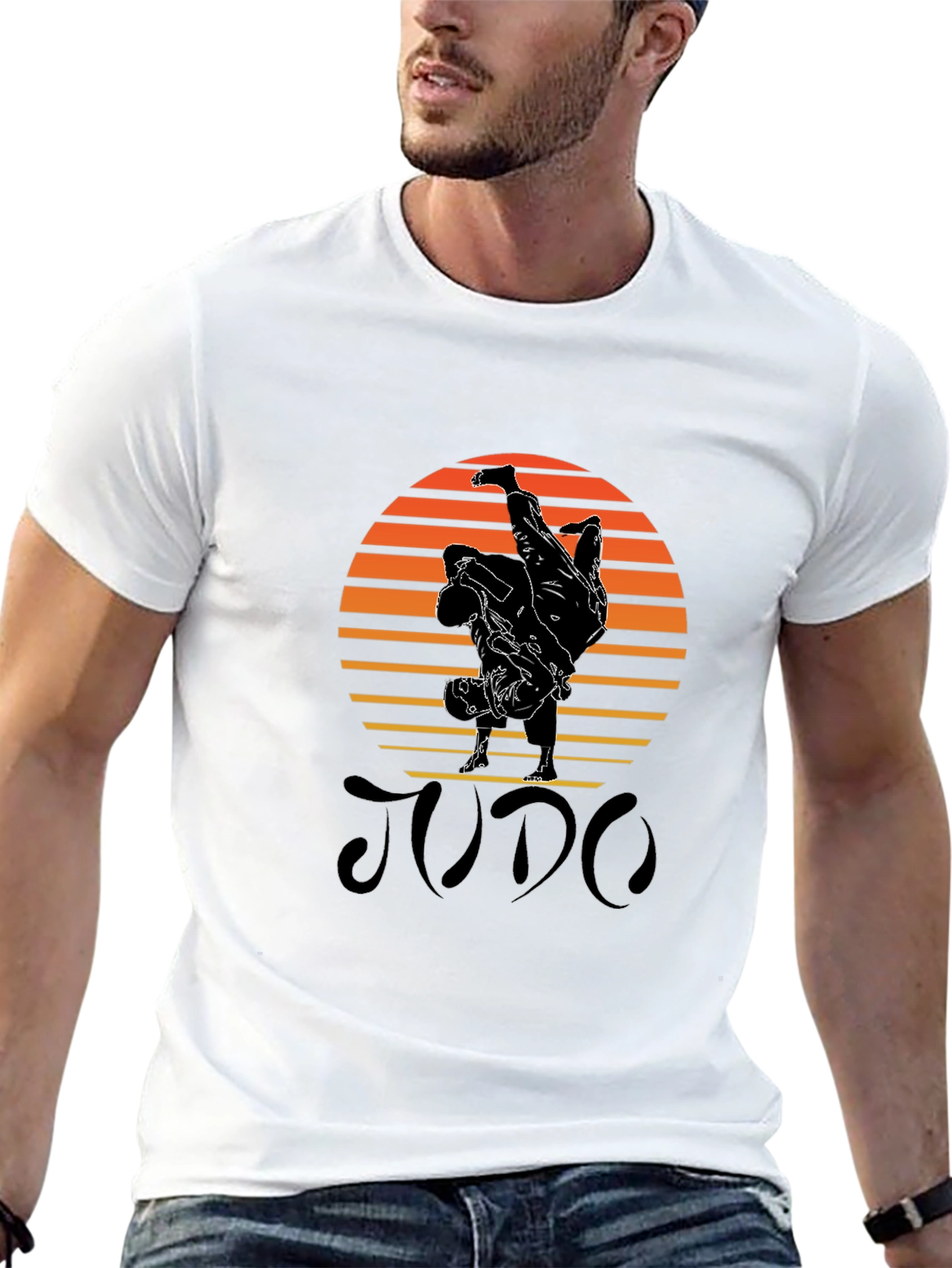 Judo Sunset Black T-Shirt