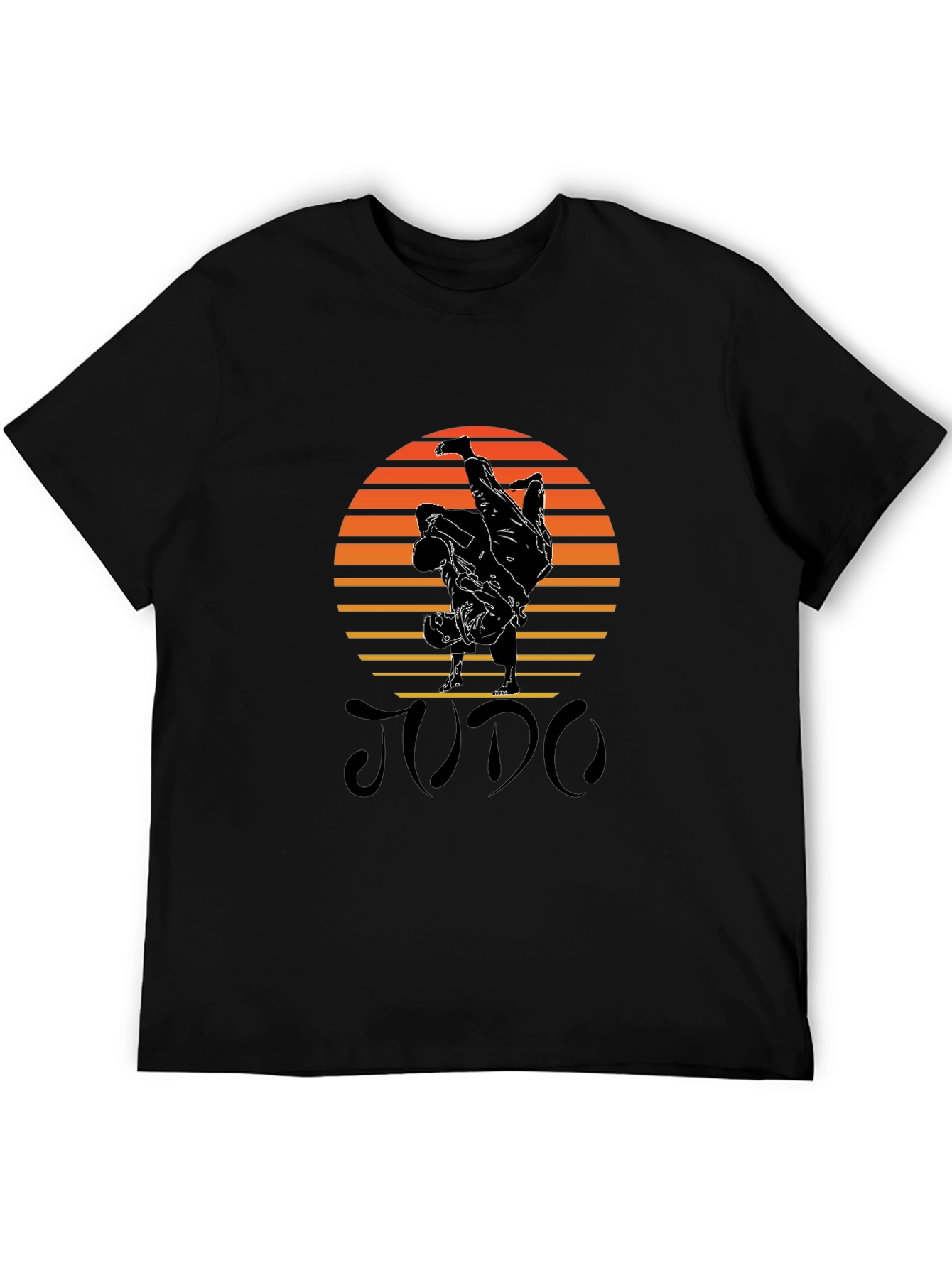 Judo Sunset Black T-Shirt