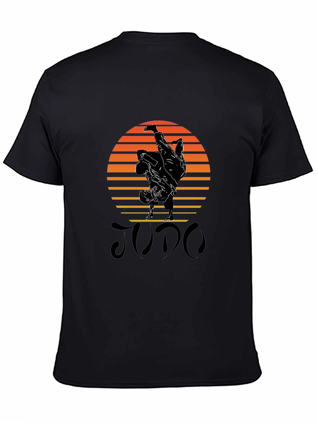 Judo Sunset Black T-Shirt