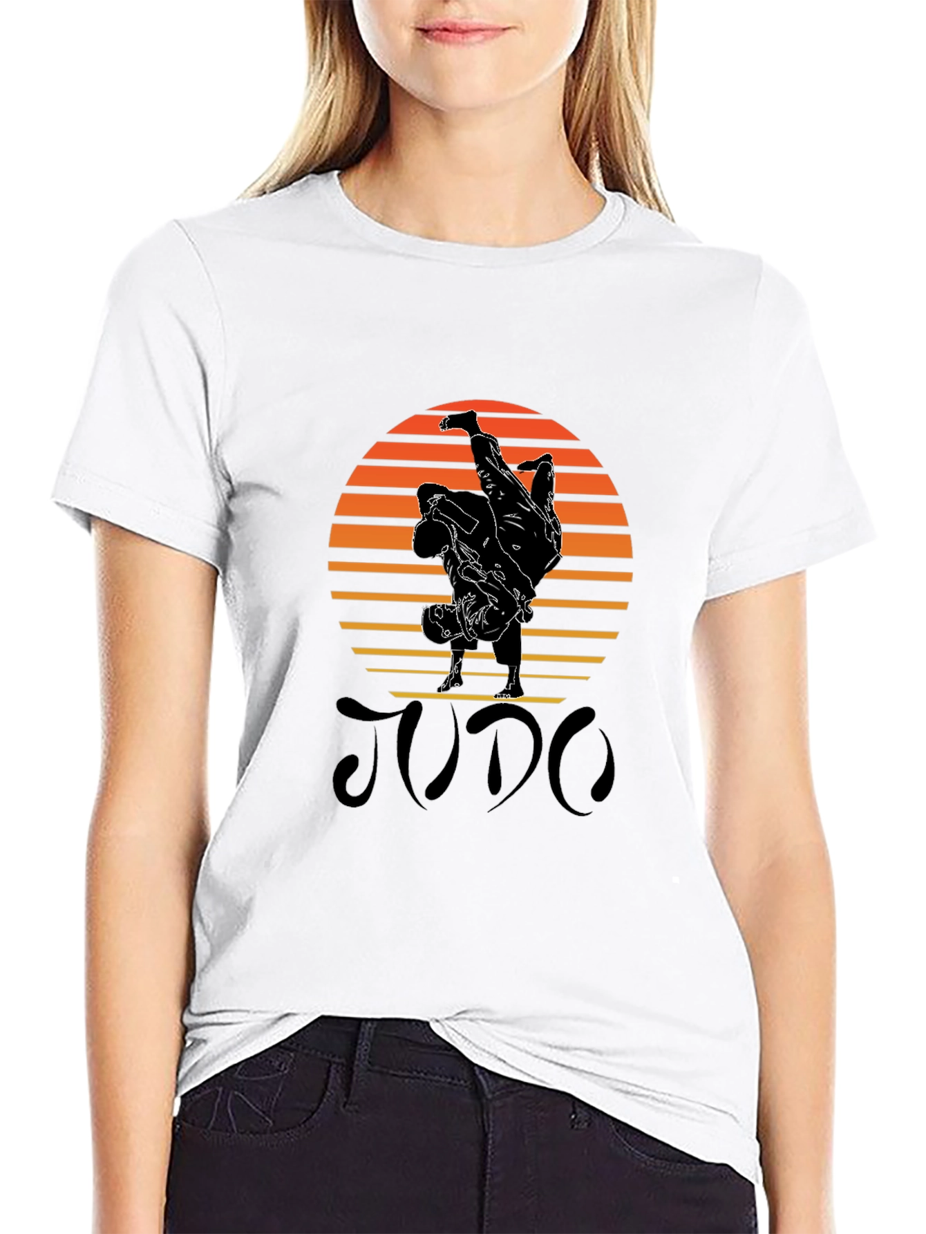 Judo Sunset Black T-Shirt