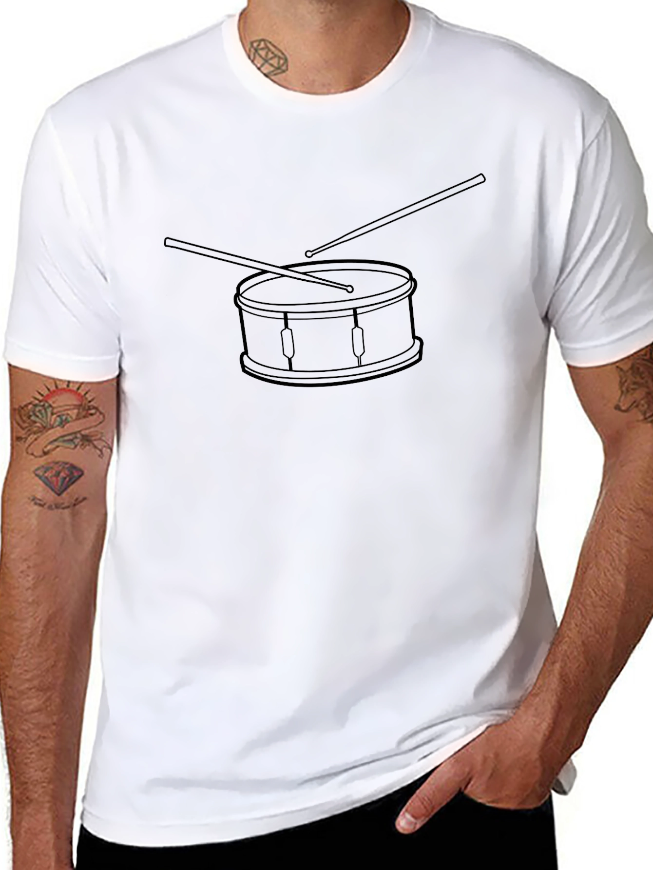 Drum Graphic Tee - Musician Style